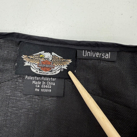 Harley-Davidson Y2K Black High-Visibility Reflective Vest Men's Universal