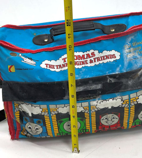 Vintage 1997 Thomas The Tank Engine Wooden Railway Carrying Case Track Lot