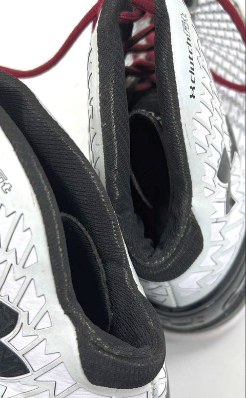 Under Armour Clutchfit Drive 2 Mid Basketball Shoes White Black Red Size 14