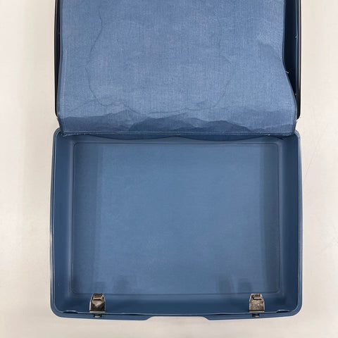 Vintage Samsonite Montbello II Blue Hard Shell Suitcase Travel Luggage 21x16x7