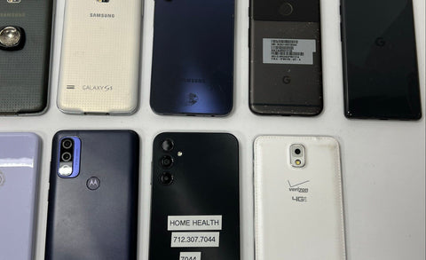 Samsung Google Pixel Motorola Smartphone Lot 9 Pieces For Parts Only