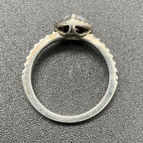 Pandora S925 Sterling Silver Elevated Heart Halo CZ Ring Size 48 / US 4.5