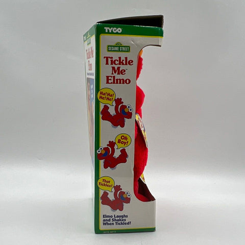 Sesame Street Tickle Me Elmo Tyco 1996 Vintage Plush Toy New In Box NIB