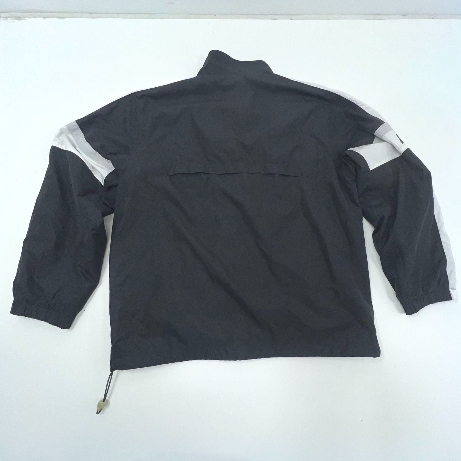 Nike Black White Windbreaker Full Zip Jacket Men's Size XL