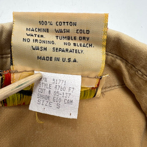 Vintage 80s Bis Gene Ewing Khaki Cotton Dolman Sleeve Bomber Jacket Womens S