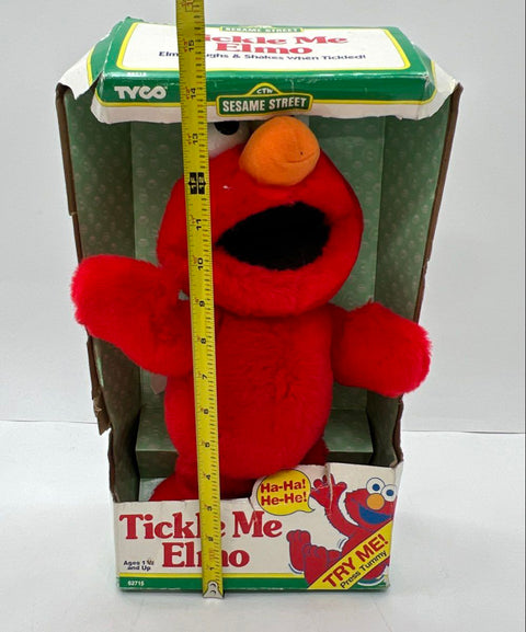 Tyco Sesame Street Tickle Me Elmo Plush Toy Vintage 1996 New in Box