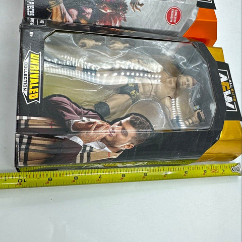 AEW Wrestling Figure Lot MJF Kenny Omega Akuma Britt Baker 3 Figures With Boxes