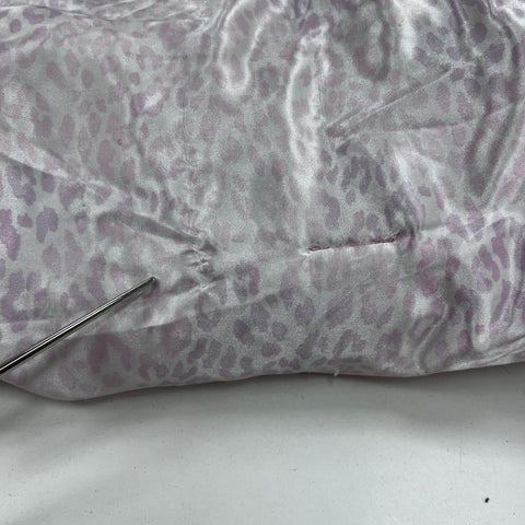 Juicy Couture 8 Piece Satin Bed Set King Pink Leopard Print Comforter Set