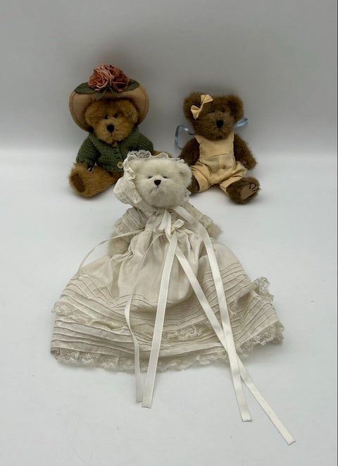 Boyds Bears Plush Collection Lot Vintage Holiday & Theme Bears 10 Pieces
