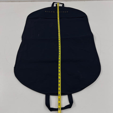 Ralph Lauren Navy Blue Travel Suit Garment Bag with Polo Wooden Hanger