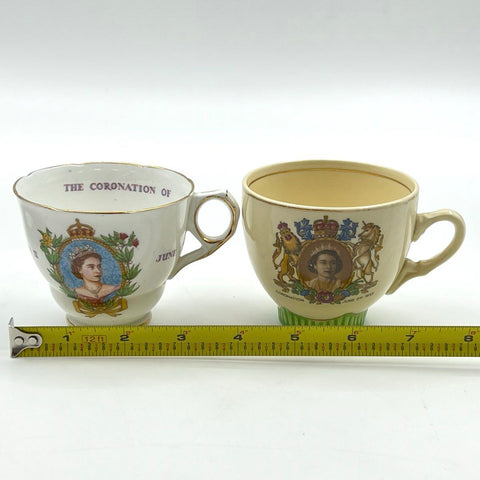Royal Memorabilia Lot Wood & Sons Queen Elizabeth II 1953 1977 Vintage 4 Piece