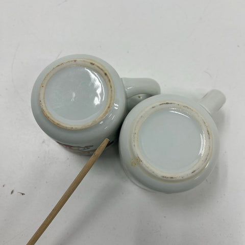 Vintage Dennis The Menace 2 Piece Mini Mug Cup Set Cartoon Comic Strip