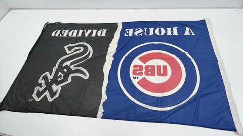 Chicago Bulls Cubs White Sox Blackhawks 4 Sports Flag Lot NBA MLB NHL Soccer
