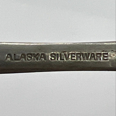 Alaska Silverware Monogram D Flatware Set 25 Piece Fiddle Handle Antique