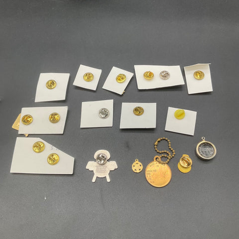 Vintage Shriner Masonic Jewelry Lot 20pc Pins Belt Buckles Tangier Moolah Ararat