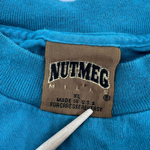 Vintage 1993 Miami Dolphins NFL Member Club T-Shirt Single Stitch Nutmeg XL