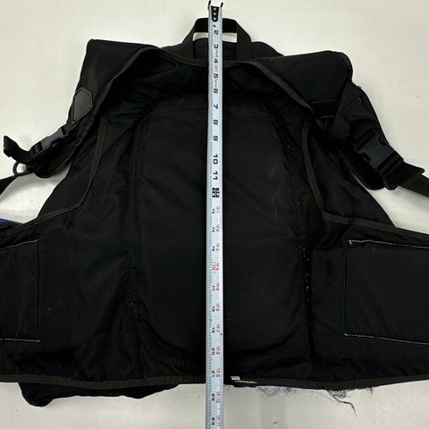 Strata Scuba BCD Buoyancy Control Device Vest Size Large Black Blue