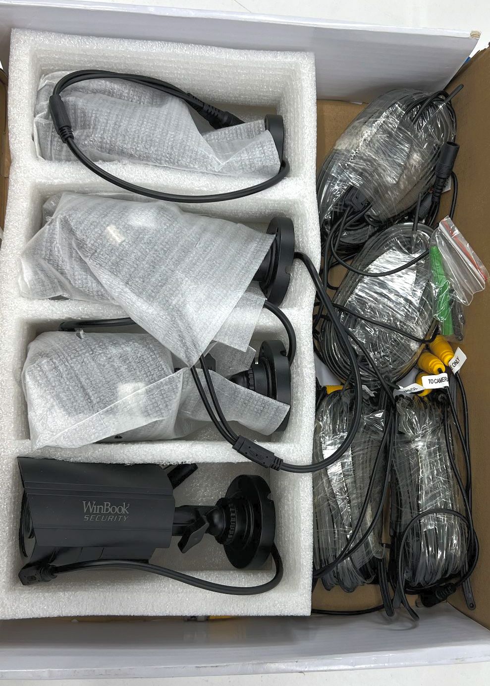 WinBook Security SDE100B1 CCTV Camera Lot 4 Pack Weatherproof Night Vision New