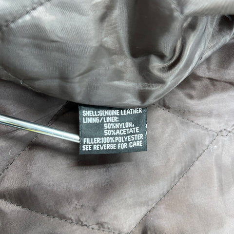 Carroll Original Wear Men's Black Leather Logan Coach Trailers Jacket Sz XL