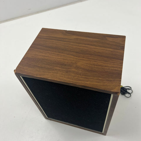 Vintage Hitachi Bookshelf Speaker Single 8 Ohm Woodgrain Hi-Fi Stereo Japan
