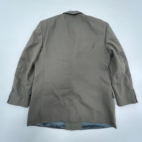 Vintage 90s Joseph Abboud Double Breasted Pleated Cuffed Wool Suit Sz 42