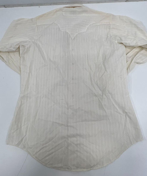 Vintage 70s/80s Lot of 2 Western Pearl Snap Shirts Big Smith Tru-West Sz L