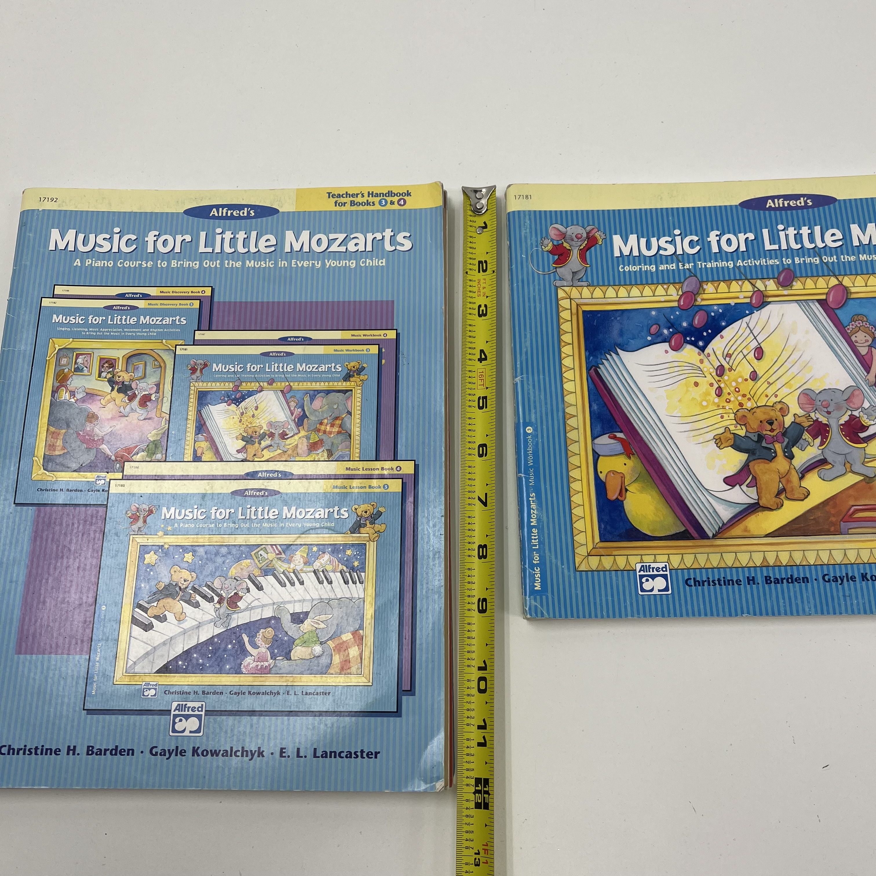 Alfred's Music For Little Mozarts Lot of 9 Music Workbooks
