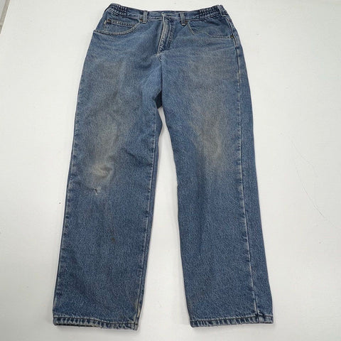 Vintage LL Bean Men's Flannel Lined Jeans & Chinos Pants Lot of 2 Sz 36x30