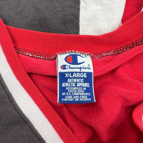 Vintage 90s Champion Chicago Bulls NBA Official Shooting Shirt Stitched Mens XL