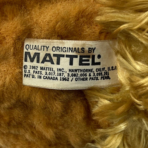 1962 Mattel Larry the Lion Pull String Toy Animated Face Vintage