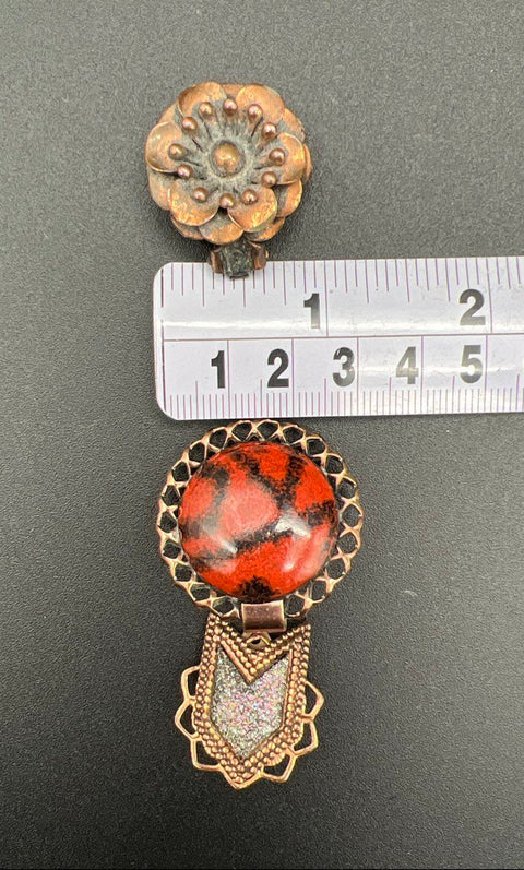 Vintage Renoir Matisse Copper Jewelry Bracelet Earrings Lot of 4 Pieces