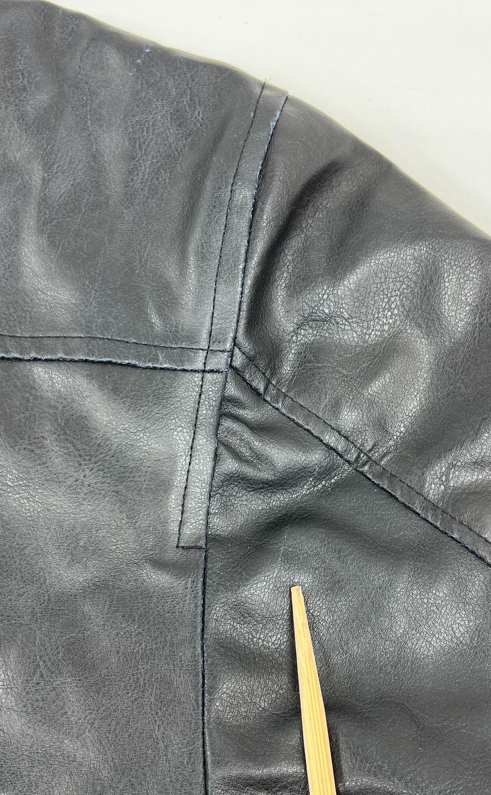 Vintage Steve & Barry's Missouri State Faux Leather Jacket Coat XXXL Black