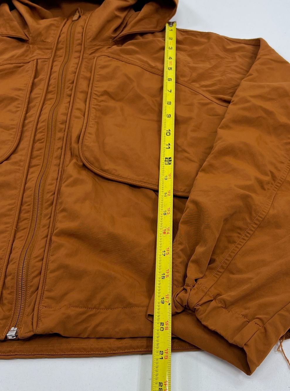 Women's Lululemon Burnt Orange Full Zip. Multi-Pocket Windbreaker Jacket Size 4