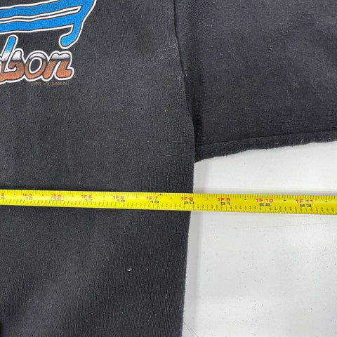 Vintage 90s Harley-Davidson Maui Hawaii Eagle Black Hoodie Sweatshirt Men's L