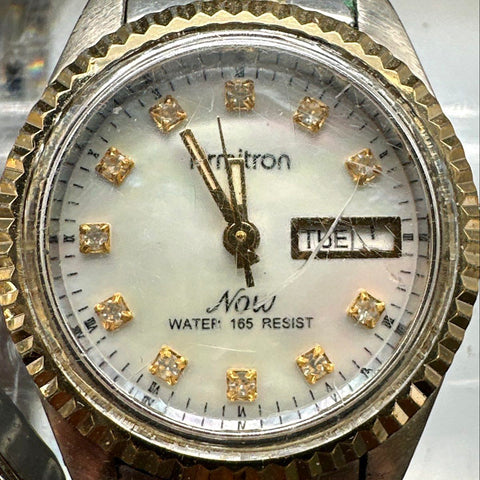 Armitron Now Women's Watch Lot of 5 Vintage Retro Gold Silver Tone Quartz