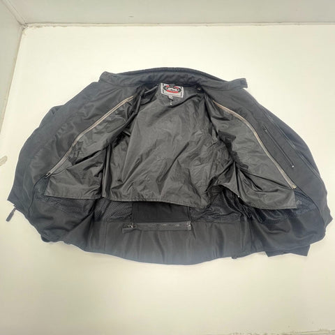 River Road Riding Motorcycle Jacket 3XL Black With Padding