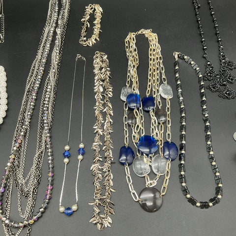 Vintage to Modern Costume Jewelry Lot of 11 Necklaces & Bracelet Park Lane