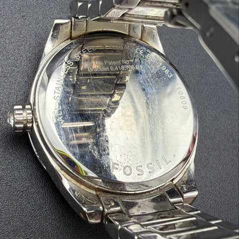 Lot of 3 Fossil Women's Watches ES-3030 ES-1963 ES-2946 Stainless Steel