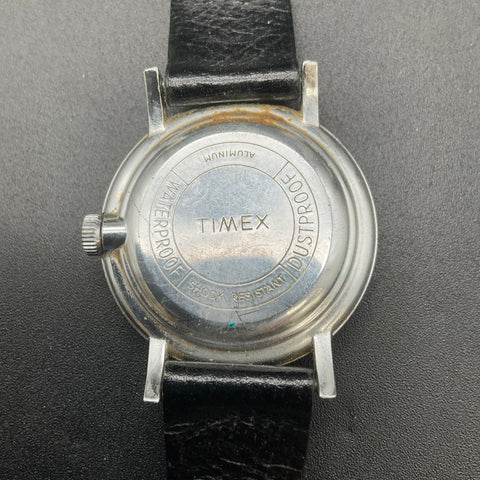 Vintage Timex Manual Wind Watch 36mm Waterproof Glowing Lume Hands