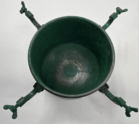 Vintage Binks Paint Pressure Pot 2 Gallon 4-Clamp Lid Gauge Regulator USA