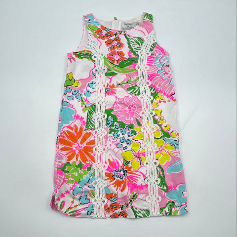 Lilly Pulitzer for Target 20th Anniversary Girls Floral Shift Dress Sz M 7/8