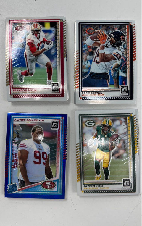 Mixed Sports Card Lot Modern NFL MLB Topps Chrome Optic 3 Lbs See Photos