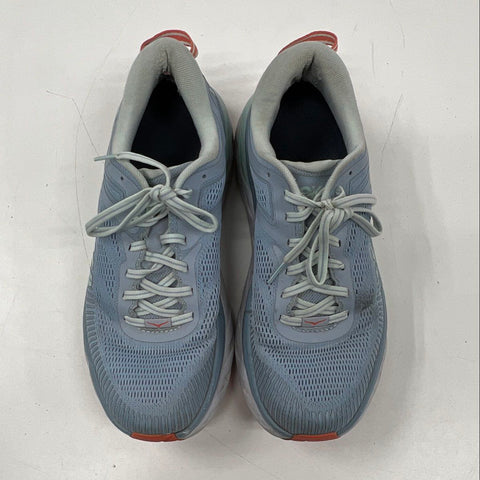 Hoka Bondi 7 Blue Fog Blue Glass Women's Running Shoes Size 10