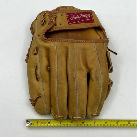Rawlings Dave Concepcion Baseball Glove KM 6 Made in USA Tan Leather RHT