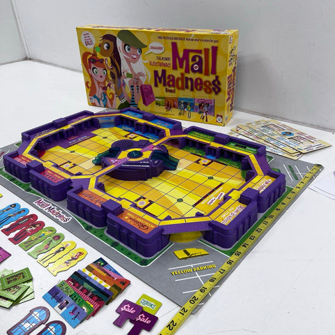 Milton Bradley Mall Madness 2005 Talking Electronic Shopping Board Game