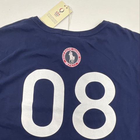 Polo Ralph Lauren Men's 2008 Beijing Olympics US Team T-Shirt Navy NWT XL