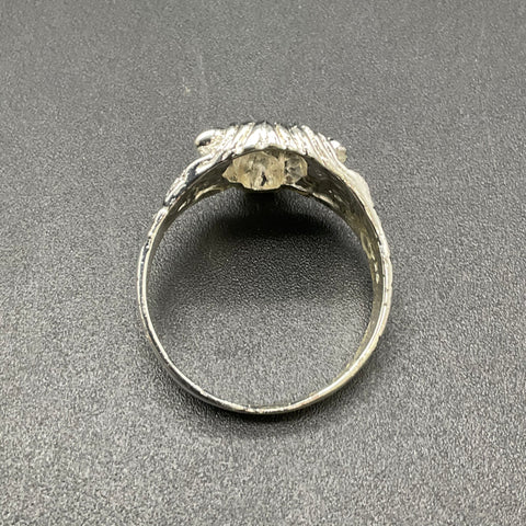 Silver Tone Men's Lion Head Statement Ring Size 13.5