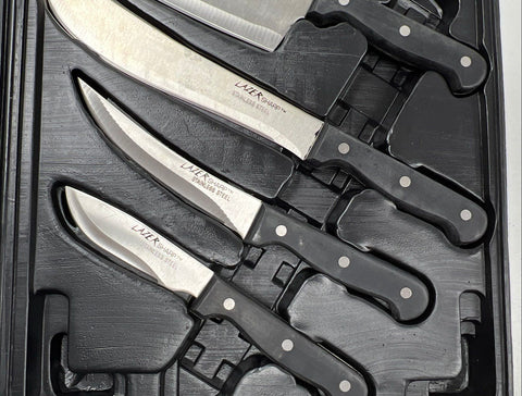 Sportsman's Select 8pc Butcher Field Dressing Knife Set Stainless Steel Hunting