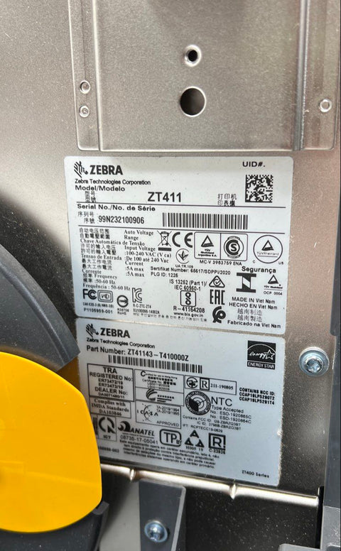 Zebra ZT411 Industrial Label Printer Thermal Transfer ZT41143-T410000Z