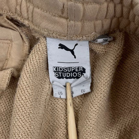 Puma x KidSuper Studios Tan Graphic Sweatpants Joggers Men's L